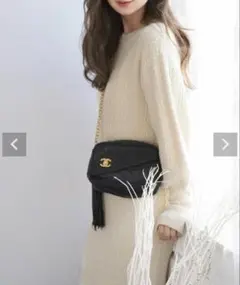 ニットワンピース セミマーメイドライン le reve vaniller