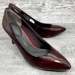770【極美品】ROCKPORT エナメルパンプス ワインレッド 24.5cmのサムネイル