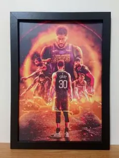 【額縁付き】 Stephen Curry（ステフィン・カリー） A2 ポスター 額縁付き】 Stephen Curry（ステフィン・カリー） A2 ポスター