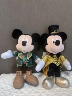 フォレストシアター　ミッキー　ぬいぐるみバッジ　2点セット