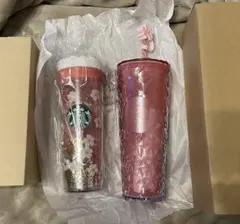 即日発送 スターバックス SAKURA タンブラー2点セット 桜ギフトバッグ