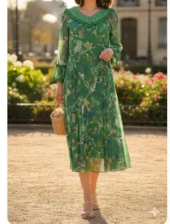 【新品】スーパービューティー♡パワーネットワンピース42♡グリーン