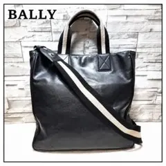 BALLY 2WAY レザー トートバッグ トレインスポッティング ブラック黒色のサムネイル