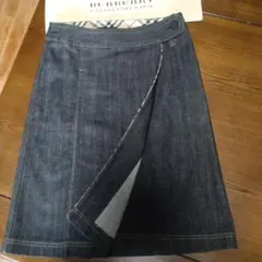 バーバリー　デニム　ラップスカート　美品　36
