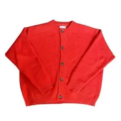 EMMA CLOTHES クルーネックカーディガン　オレンジ