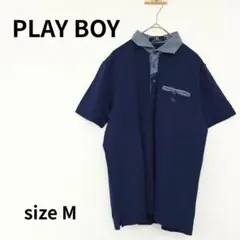 PLAY BOY　半袖ポロシャツ　M　S-377のサムネイル