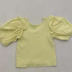 ZARA ライトイエロー パフスリーブ Tシャツ