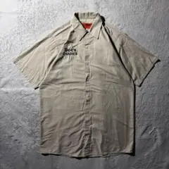 【Y8906】RED KAP 半袖ワークシャツ　サイズM ベージュのサムネイル