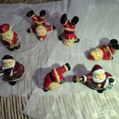 サンタクロース ミニフィギュア 6体セット クリスマス 置物