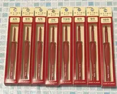 ETIMO Red エティモ レッド クッショングリップ付かぎ針4号～10号8本のサムネイル