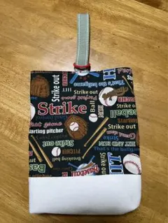 野球柄ベースボール柄上靴入れ上履き入れ入園ハンドメイドシューズ袋シューズケース