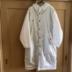 アシックス　Gロゴ ベンチコート ホワイトシルバーのサムネイル