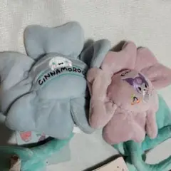 シナモロール　クロミ　ファンキーフラワー ぬいぐるみセット