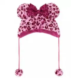 ディズニー ミニー ヒョウ柄 ファンキャップ ピンク 豹