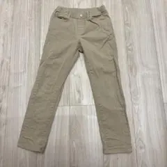 b*.様 UNIQLO ベージュ ストレッチロングパンツ 130cm