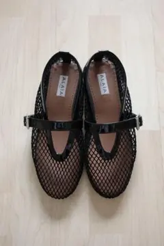 alaia フィッシュネット フラットバレエシューズ 36