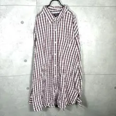 CHAPS ラルフローレンチャップス　チェック柄　長袖ボタンダウンシャツ 3XL