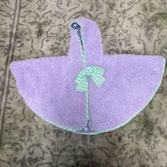 紫色 ベビーポンチョ Sサイズfafa