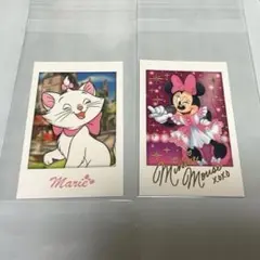 ディズニー キャラポトレ ミニー(箔押し) マリー 2枚セット