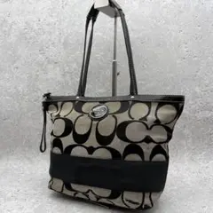 COACH signature tote bag black y2k