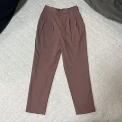 あったかウツクシルエット テーパードパンツ(ダスティピンク) Sサイズ