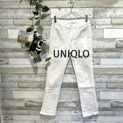UNIQLO ユニクロ　ホワイトデニム　大きめ　スキニーパンツ　L