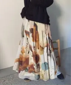 AMERI アメリ UNDRESSED AMELIA INK ART SKIRT