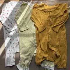 前開きロンパース 長袖 70 80 無印良品ほか