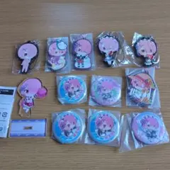 リゼロ ラム アクリルキーホルダー 缶バッジ まとめ売り