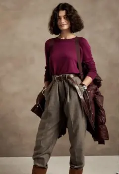 バナナ•リパブリック BANANA REPUBLIC シルクセーター ラズベリー