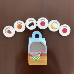 こどもちゃれんじぷち　イングリッシュ　くだものパーツ　収納箱　あそびかたブック付