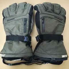 kissmark スキー・スノーボード用グローブ LL 黒/カーキ ゴアテックス