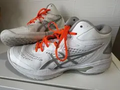 ASICS GELHOOP バスケットシューズ ホワイト/オレンジ