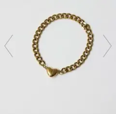 イアパピヨネ/WEB限定品/金アレ対応/ステンレス/ハートマグネットブレスレットのサムネイル