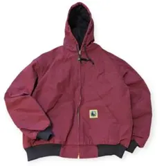 US古着 BerneApparel ダックワークジャケットバーガンディ XL