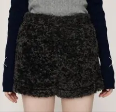 SLY ボアショートパンツ　グレー