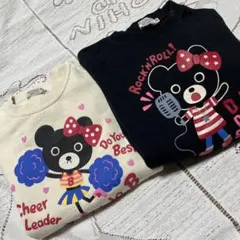 美品♡ミキハウスダブルビー♡トレーナーセット♡１２０