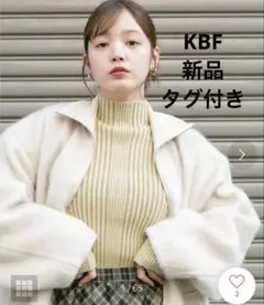 KBF UR TECH illi ランダムRIBハイネックニット