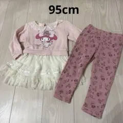 リズメロ　チュニック　アンパンマン裏起毛ズボン　２点セット