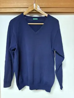 京都文教高校UNITED COLORS OF BENETTON Vネックセーター