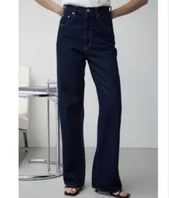 AZUL BY MOUSSY ハイウェストワイドデニム