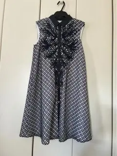 極美品✨グレースコンチネンタル チェックプリントプリーツワンピース