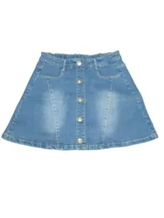 デニムブルー Aライン ミニスカート　値下げ