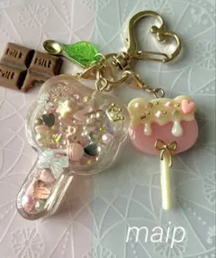シャカシャカキーホルダー＊桜 箱ポッキー＊シェイカー - メルカリ