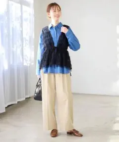 【新品】ROPÉ PICNIC チノライクタックパンツ S