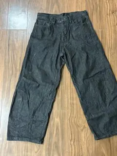 GU ブラックデニム パンツ 28