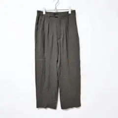 美品✨ agnes b. ワイドパンツ　チャコールグレー 38M フランス製