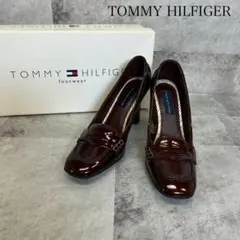 TOMMY HILFIGER エナメル パンプス ワインレッド　37 RG431のサムネイル