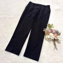 【ユニクロ】UNIQLO メンズ 感動パンツ スラックス ブラック L