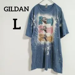 送料込❤GILDAN 【L】半袖 シャツ グラフィックTシャツ カジュアル